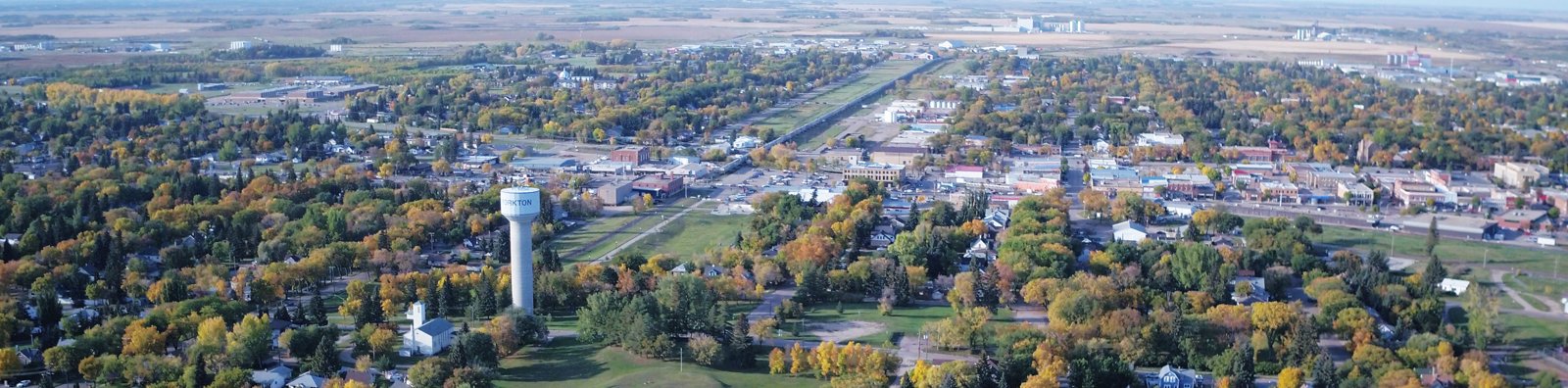 aerial of our city