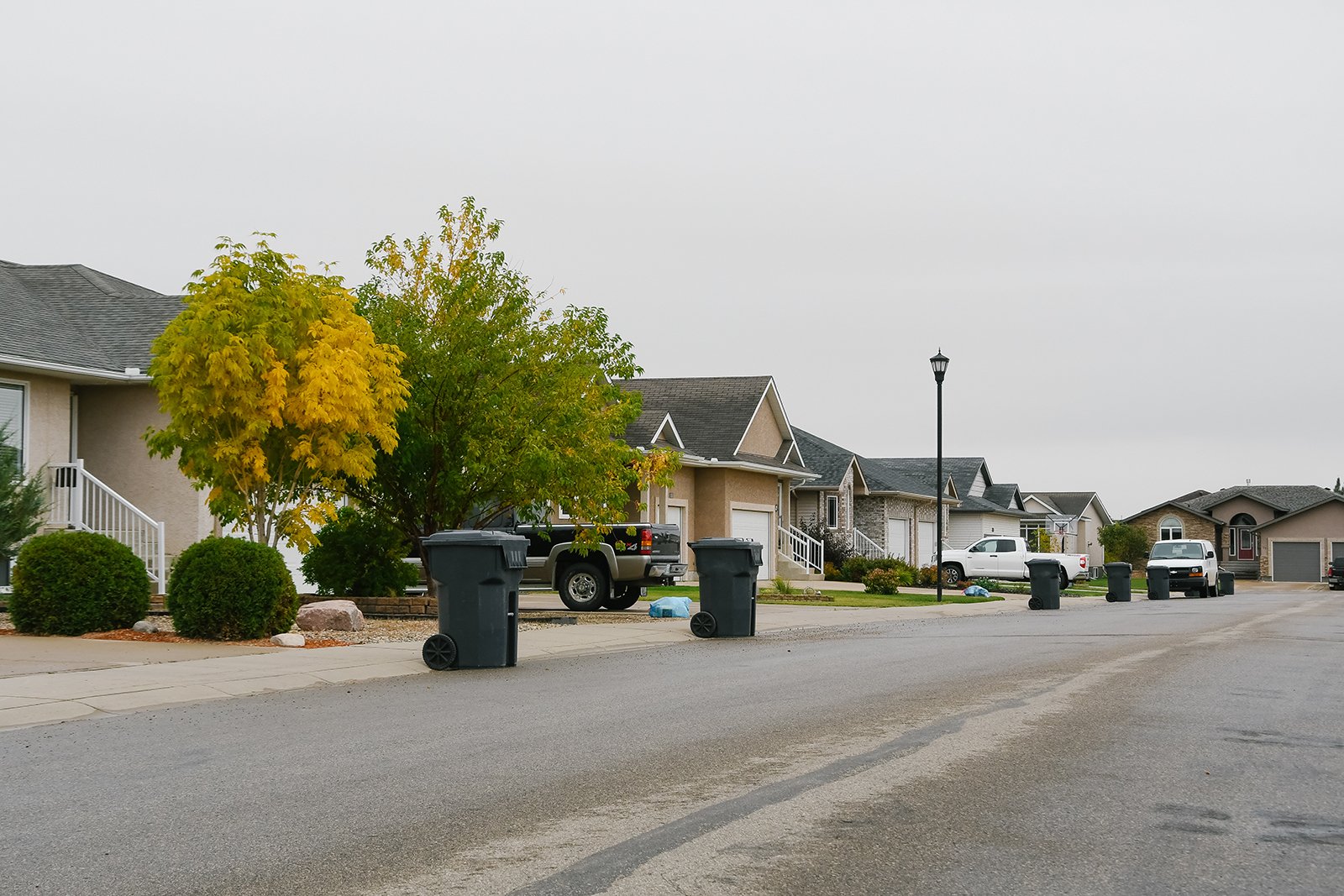 Houses lined up