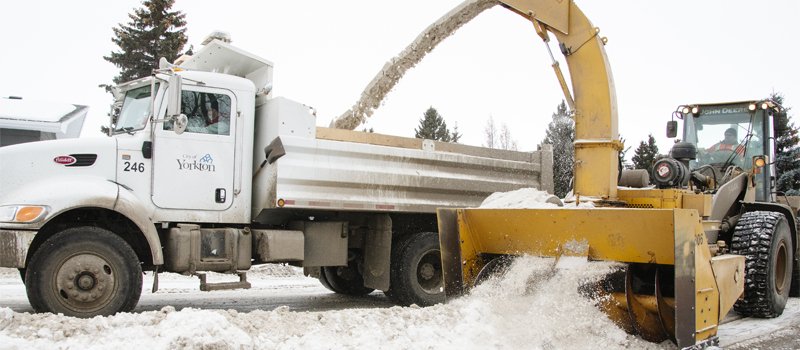 Snow Removal with equipment