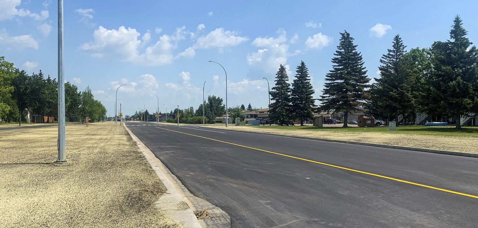 road newly paved