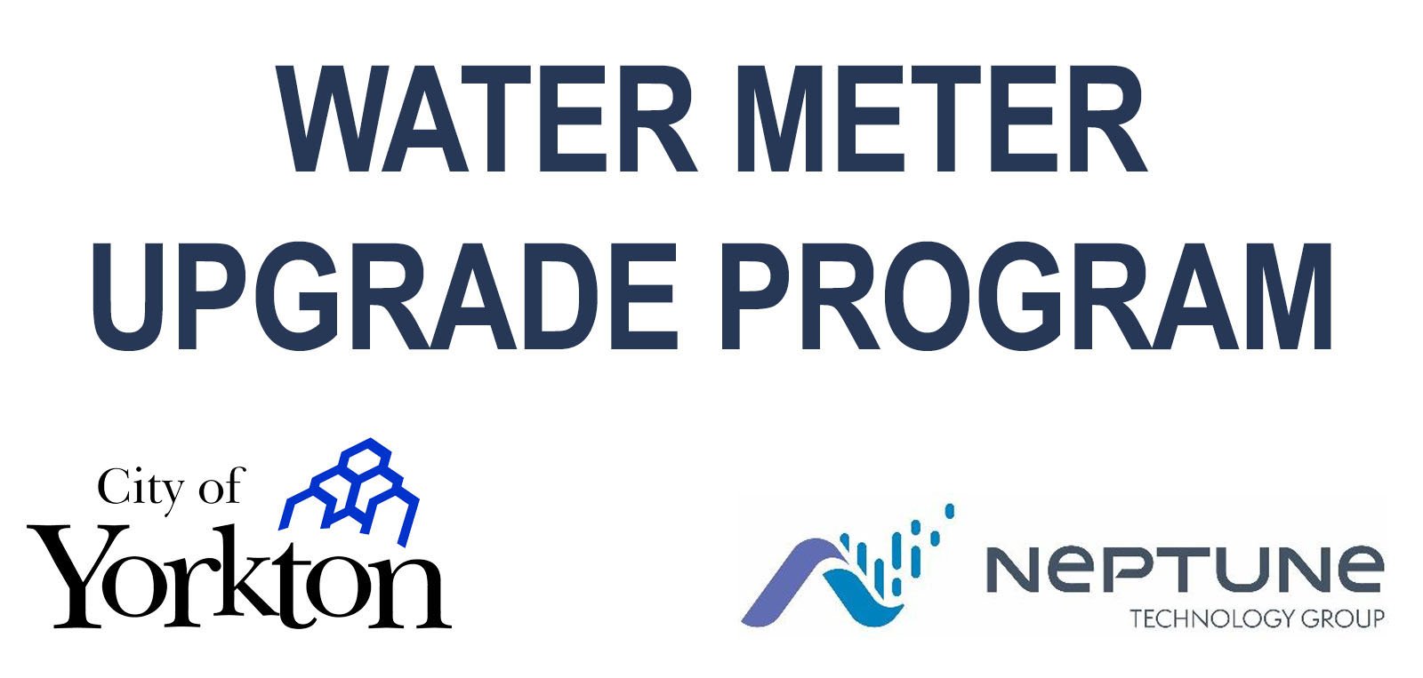 water meter upgrade city and contractor logos