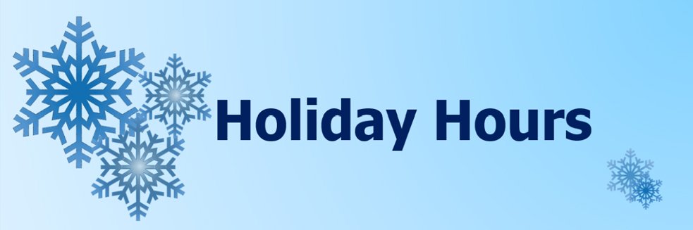 Holiday Hours