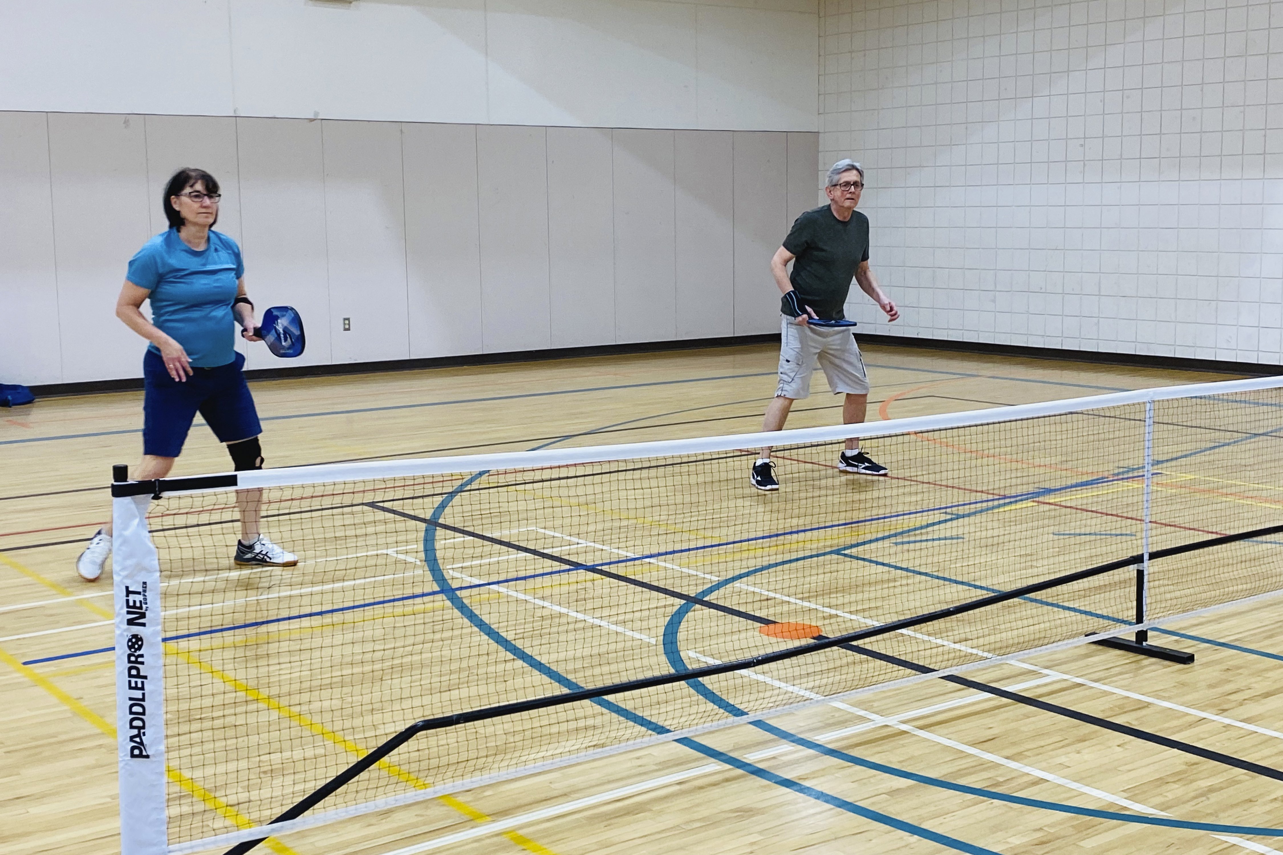 people playing pickleball