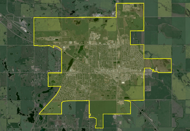 Map of City Limits Boundary
