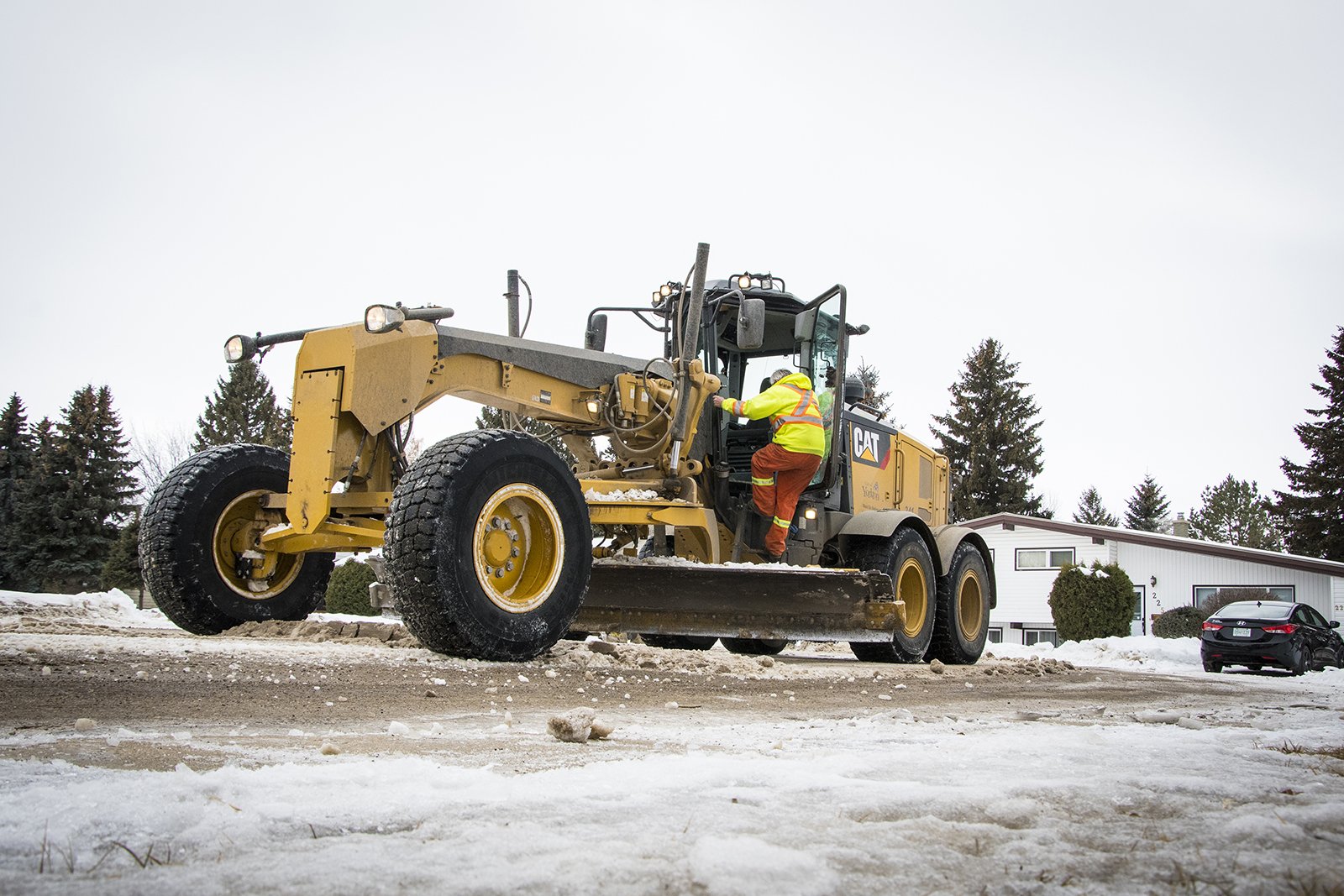 Cleaning snow