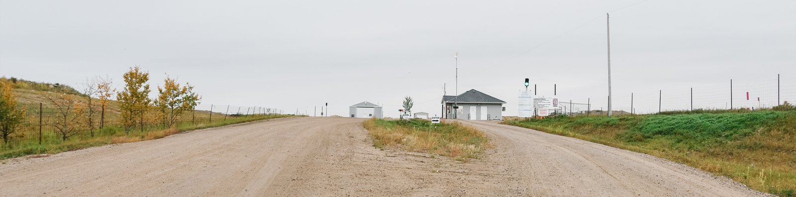 landfill driveway in