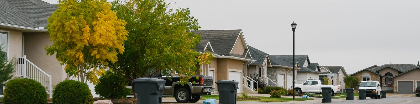 houses lined up