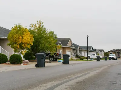 Houses lined up