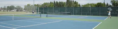 Tennis courts at Heritage Heights Park