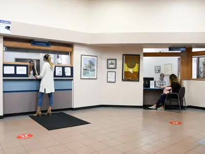people paying bills
