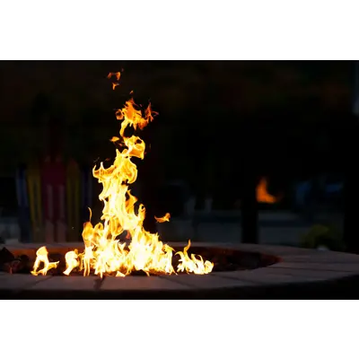 Fire Pit burning
